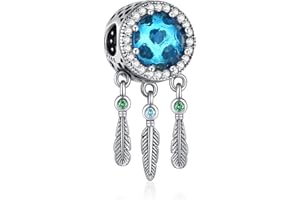 Jokmeo 925er Sterlingsilber Charms für Armbänder Charms Anhänger Kompatibel mit Pandora-Armbänder, Charm Bead Pendant Geschenk für Frauen Mädchen-C8