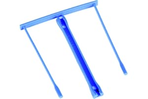 Seco E-CLIP plastikowy klips do dokumentów - niebieski (20 szt.)
