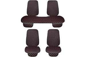 Susy Shop Coprisedile Universale Auto, Protezione Sedili Anteriore e Posteriore, Protector Comfort Cuscino Per Interni, Protezione Seduta + Schienale (LS026 - Rosso)