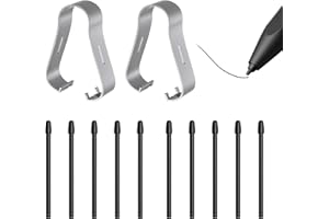 HUKNEQN 10 Punte di Ricambio per Remarkable 1/2/Marker/Marker Plus, Boox Pen2 Pro, Boox Pen Plus, Tab X/Ultra/Ultra C/Mini C, MAX 3/2/Lumi2, Note 5/3/2/Pro/Air2/Air2 Plus, Nova 3/2/Pro/Air2/C, Nero