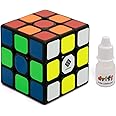 Cubelelo Kid Drift 3X3 Black And Cube Lubricant Combo | Smooth Turning Speed Cube | Perfect For Beginners And Professionals | Enhance Cognitive Skills & Reduce Screen Time