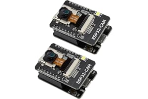Heevhas 2 piezas ESP32-CAM Placa de desarrollo Placa de prueba WiFi + Módulo Bluetooth ESP32 DC 5V Micro USB Placa de desarrollo de doble núcleo Puerto serie con cámara OV2640