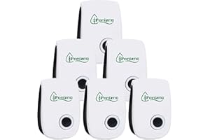 OOLIFE Antizanzare Repellente Ultrasuoni Professionale, 6 Pack Repellente Ultrasuoni Elettrico, Dispositivo Anti Parassiti Ampio Raggio, Contro Zanzare, Ratti, Scarafaggi, Ragni, Topi