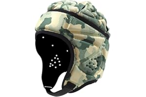 rockible Casco de Rugby para Niños, Gorra Protectora de Rugby, Protección Anticolisión, Casco de Fútbol Ajustable, Casco de Rugby para Lanzador Juvenil