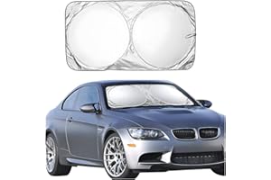 JNNJ Parasol Parabrisas Coche, Aislamiento Térmico Y Protección UV Parabrisas, Parasol Plegable Y Portátil Protector Parabrisas Delantero para Coche, para Coche Camión Mantener El Vehículo Más Fresco