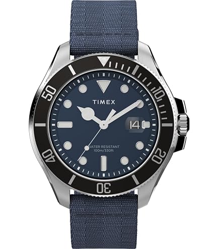 Timex TW2W95300 Deepwater Reef 200 - Orologio Subacqueo Uomo In Acciaio, Quadrante Nero, Cinturino In Acciaio, Impermeabile 20 Bar, Lancette Luminose, Cassa 41mm - 6
