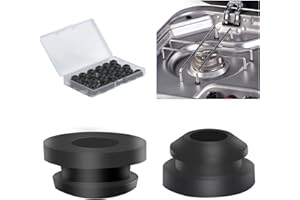 LiuHancsqd 30 Pcs Pies de Goma para Hornillos de Autocaravanas, Conductos de Goma, Tapones de Goma de Protección Compatibles para Dometic Smev Thetford Varillas de 5mm Autocaravana Accesorios