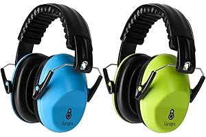 Floriogra 2 Pack Gehörschutz Kinder - Kapselgehörschutz für Ohrenschütze Kind Hörschutz - Faltbar Kapselgehörschutz kids - Lärmschutz Kopfhörer Kinder von 3-16 Jahre