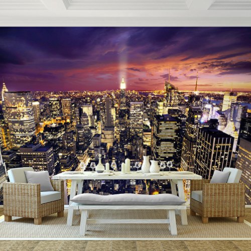 Fototapete New York 352 x 250 cm – Vliestapete – Wandtapete – Vlies Phototapete – Wand – Wandbilder XXL – !!! 100% MADE IN GERMANY !!! Runa Tapete 9005011c - 2