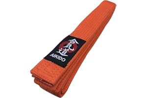 budodrake Aikidogürtel mit Aikido-Label orange