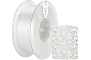‎KEXCELLED kexcelled PLA Silk Seide Filament 1,75 mm, Shiny Gloss 3D Drucker Filament, Maßgenauigkeit +/- 0,03 mm, 1 kg Spule (2,2 lbs), Seidige Oberfläche, Ordentliche Wicklung, Weiß