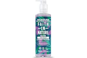Faith in Nature Sapone Mani Naturale alla Lavanda & Geranio, Addolcente, Vegano e Non Testato su Animali, Senza SLS e Parabeni, 400 ml