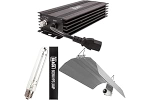 600w LUMii BLACK Dimmable Digital Ballast Grow Light kit HPS Dual Spectrum Bulb