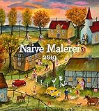 Naive Malerei 2019, Wandkalender im Hochformat (48x54 cm) - Kunstkalender mit Monatskalendarium by