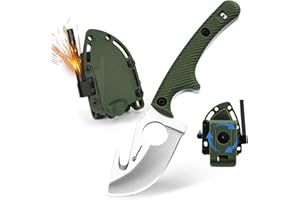 SPITZKANTE touch neck Knife pa - d, full Tang 5cr14mov Steel knife, Blade length 7.1 cm, with ABS Ball Chain