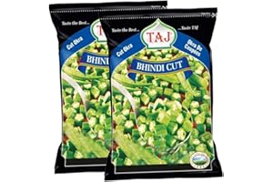 VEENAS Taj bhindi Cut | Okra | Fresh Okra | Lady's Finger | Bhindi | Fresh Vegetables | Indian origin | 300G (Pack of 2)