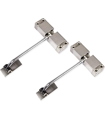 AXA Türschließer Set 2 Stück - Automatischer Türschließer Mit Feststellfunktion Weiß