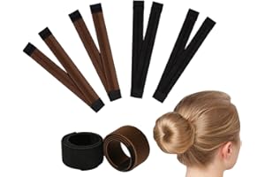 SCSpecial Hair Bun Maker 4 Pieces French Twist Donut Bun Bands Quick Hair Bun Tool