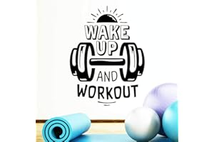 WALL4STICKERS Pegatinas de pared para entrenamiento de despierta fitness boxeo gimnasio en casa, decoración de pared, póster motivador