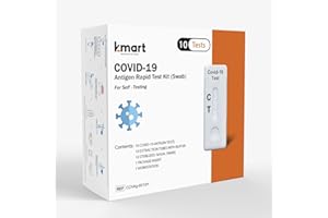 K-MART 10 Pack Covid 19 Test Kit | Effortless Self-Testing Covid Lateral Flow Test Kit | Rapid Results Within 15 Minute | Detection of SARS-CoV-2 Antigen | Non-Invasive Nasal Swab