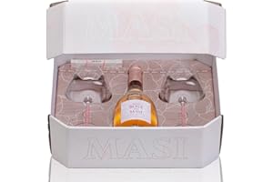 CONFEZIONE LIMITED EDITION "ROSA DEI MASI" e 2 bicchieri | Idea regalo | Confezione esclusiva 1 bottiglia 750 ml e 2 bicchieri serigrafati