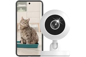 CUIFATI Wewnętrzna Kamera Bezpieczeństwa, Kamera WiFi 1080p z aplikacją, Night Vision 2-drożny Dźwięk Śledzenie Ruchu Baby Pet Monitor, Bezprzewodowa Kamera Monitorująca do Domowego Biura
