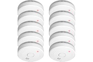 ELRO FS1801 Rauchmelder - Entspricht der Europäischen Norm EN14604 - 10 Stück