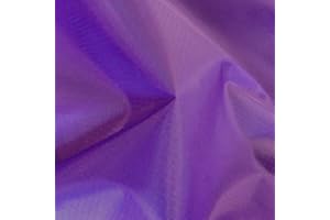 KAYES TEXTILES Ripstop Waterproof Polyester Fabric 60" Wide 150cm (Per Metre) (Purple)