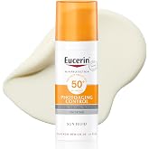 Eucerin Sun Face Photoaging Control Fluid SPF 50+ (50ml), 50+ Sun Face Cream with UVA/UVB Filters, Anti-Wrinkle and Moisturiz
