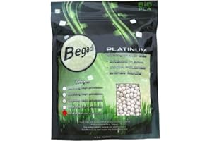 3.000 BEGADI Platinum Grade Bio Airsoft BBS, mehrfach poliert & speziell gehärtet 6mm, 0,32g -hell-