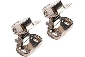 CANTONDZ 2PCS Hinge Compatible with Candy Hoover Integrated Washing Machine Cupboard Door 92784297 - Metal