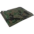 Silverline 488443 Camouflage Tarpaulin Cut 2.4 x 3m / Actual 2.3 x 2.85 m, Green