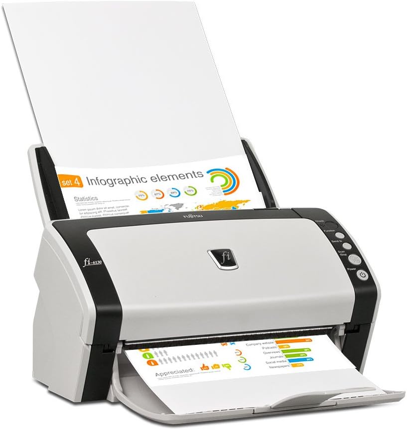Fujitsu FI-6130 - Escáner de alta velocidad A4 (reacondicionado)