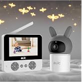 Fillikutum Akıllı Bebek Kamerası Bebek Monit&ouml;r&uuml; Gece G&ouml;r&uuml;ş Sens&ouml;rl&uuml; &Ccedil;ift Y&ouml;nl&uuml; Ses Wifi Kablosuz Izleme 4.3In&ccedil; Tek Ebat Beyaz