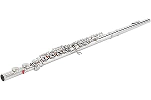 LAZMIN112 Flauto d'argento Argento sterlina Test professionale Riproduzione di strumenti musicali Supporto per principianti Adulti