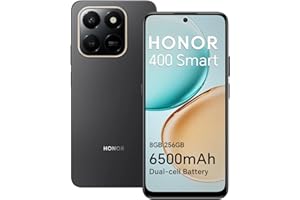 Honor 400 Smart Smartphone 4G 8Go 256Go, 6500mAh Battery, Appareil Photo Principal 108MP, 6.77" Écran Résistant Aux Chutes IP54, Dual SIM, NFC, Noir