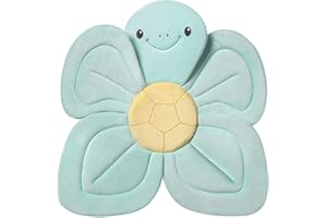 Nuby Cuscino da bagno a forma di tartaruga per bebè | per vasca o lavandino | Tessuto morbido e di facile asciugatura | turchese | adatto dalla nascita