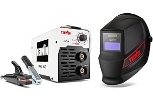Telwin T-ARC 160 Saldatrice ad Elettrodo con Maschera di Saldatura e Accessori MMA, 20-160a