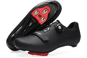 ARTVEP Fahrradschuhe Herren Damen Rennradschuhe MTB Radschuhe Kompatibel mit Look SPD SPD-SL Delta Lock Pedal Reitschuhe Kompatibel mit Peloton Schuhen