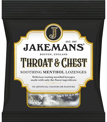THREE PACKS Of Jakemans Cherry Menthol Lozenges Bag 100g