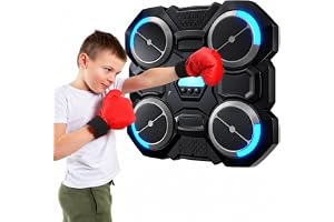 Xinrongda Musikboxningsmaskin med LED, elektronisk boxningsträningsutrustning, boxvägg med musik, boxningsmaskin med knogjärn