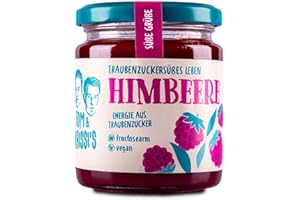 ‎TOM & KRISSI'S Tom & Krissi's Fruchtaufstrich, 250g - fructosearmer Brotaufstrich, vegan (Himbeere)