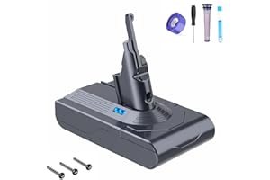 FLYLINKTECH V8 Akku, 6.0Ah Ersatzakku für Dyson V8 Animal/Absolute/Animal/Fluffy/Motorhead/Trigger Staubsauger YH5 Serie Mit 2 Filter
