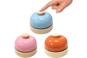 AONAYO 3 Stück Katzenklingel,Tischklingel,Buzzer Hund,Tischglocke,Hundeklingel,Glocke,Buzzer Mit Sound,Rezeptionsklingel,Haustier-Trainingsglocken Für Hundekatzen,Restaurants,Hotels,Bars,Küche