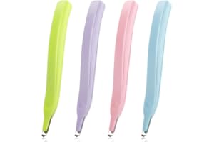 DSLSQD 4 Pack Staple Remover Professional Magnetic Staple Remover Tool Multicolored Staple Puller Stapler Removers for Classroom School Office Home (Pink, Blue, Green, Purple)