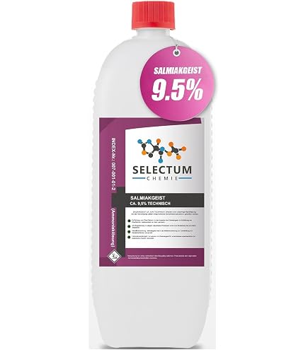 25% Salmiakgeist zum Entfetten, Reinigen und Anlaugen inkl. Microfasertuch  zum Auftragen von E-Com24 (1 Liter) : Amazon.de: Drogerie & Krperpflege