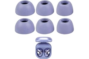 Rhinenet Replacement Memory Foam Ear Tips Compatible with Samsung Galaxy Buds Pro SM-R190 Earbuds Noise Isolation & Soft Comfortable Ear Foam Tips, Fit in The Charging Case 3 Pairs (Purple)