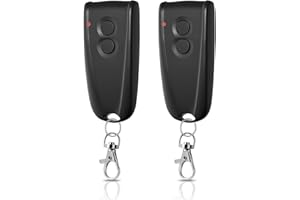 2 sztuki pilota do otwierania garażu, RENGOGA uniwersalny pilot do drzwi garażowych do EcoStar RSC2-433 RSE2-433, do Hormann EcoStar Liftronic 500/700/800 do Portronic D2500/D5000/S4000