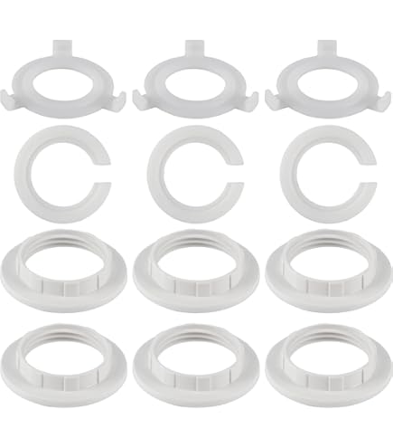 Sourcing Map G9 Lumière Prise Anneaux Métal Lampe Ombre