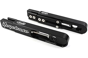 Arashi Kit de bras oscillant rallongé Bras oscillant d'extension pour SUZUKI Hayabusa GSXR 1300 1999-2019 Accessoires de modification de moto usinés CNC 2000 2001 2002 2003 2004 2005